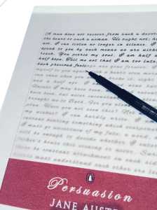 Persuasion-lightbox-writing