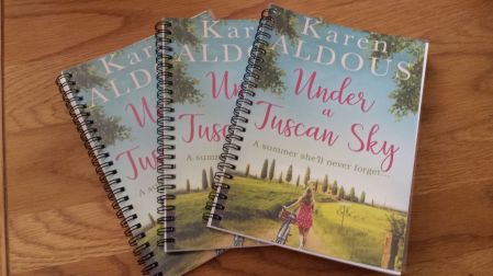 Under a Tuscan Sky Giveaway Notebooks