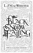 black snow falling